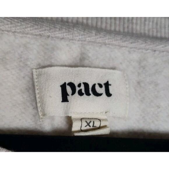 Pact Sunset Crewneck Gray Women's Sweatshirt Size XL - Picture 4 of 7